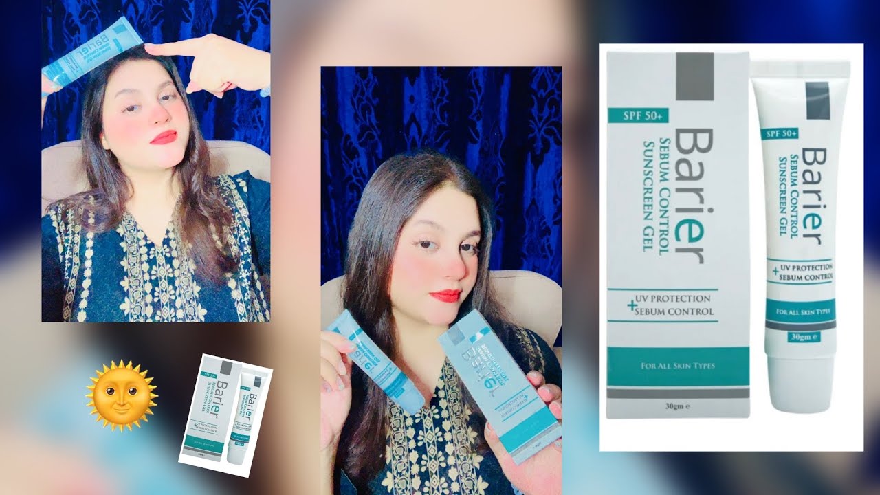 Medicated And Affordable Barrier Sunblock Gel SPF 50+ best for Oily Skin Honest review ❤️🌞🧴
