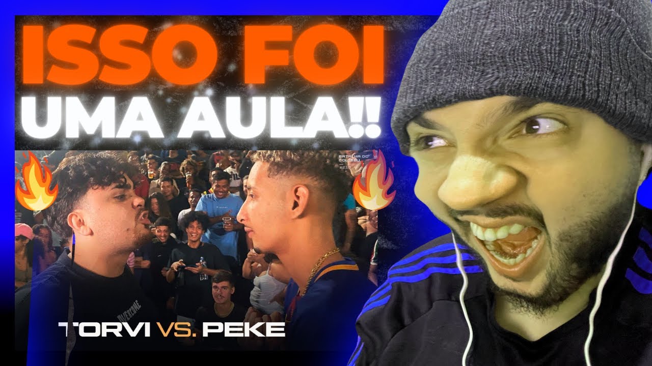 (UMA AULA DE IDEOLOGIA!! 🤣🤣) TORVI X PEKE - 2ª FASE - BATALHA DO COLISEU | REACT BAUEB
