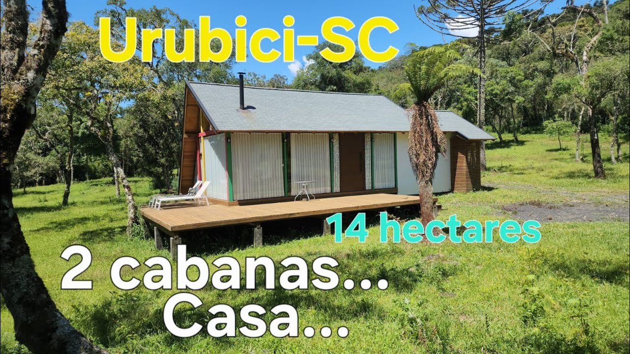 Sitio, Propriedade com  cabanas e casa Urubici- SC. Araucárias, linda vista. 14  Hectares....