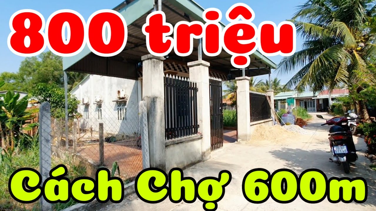Bán nhà đất 10x25 giá 800 triệu cách Quốc lộ 22B 400m Chợ trường học 600m ở xã Trà Vong Tây Ninh