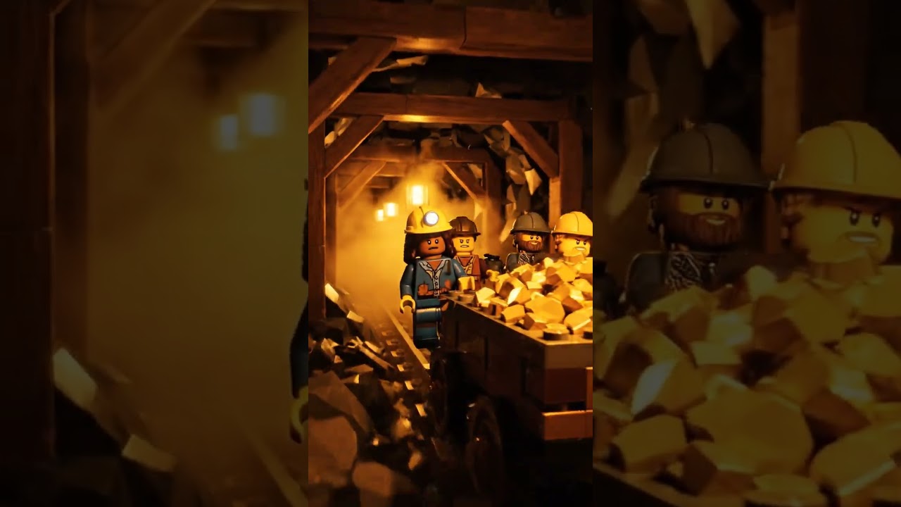 🔶 The Epic LEGO Mining Adventure: Journey Through the Gold Mines