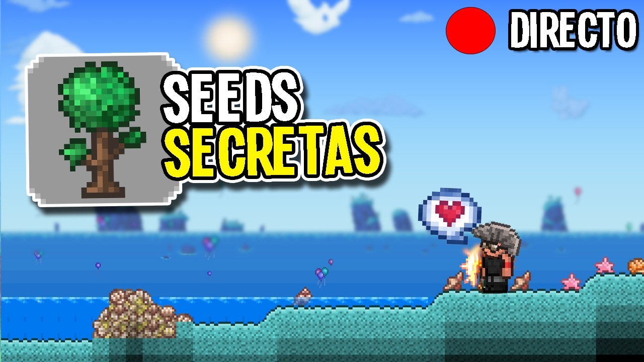 PROBANDO LAS NUEVAS SEEDS SECRETAS DE TERRARIA  1.4.5 🤫