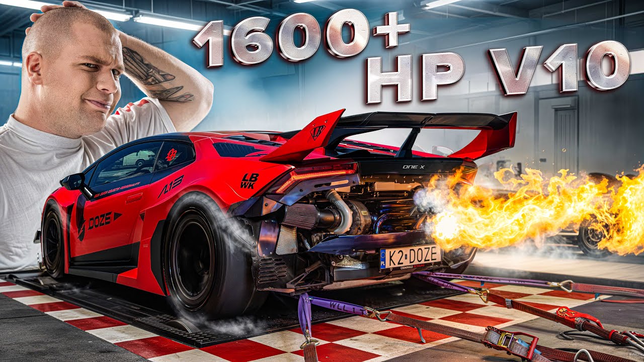 Huracan Twin Turbo LBWK 1600+ HP na ulice? - TAK.  | Full Carbon Supra MK5 2jz? - TAK.