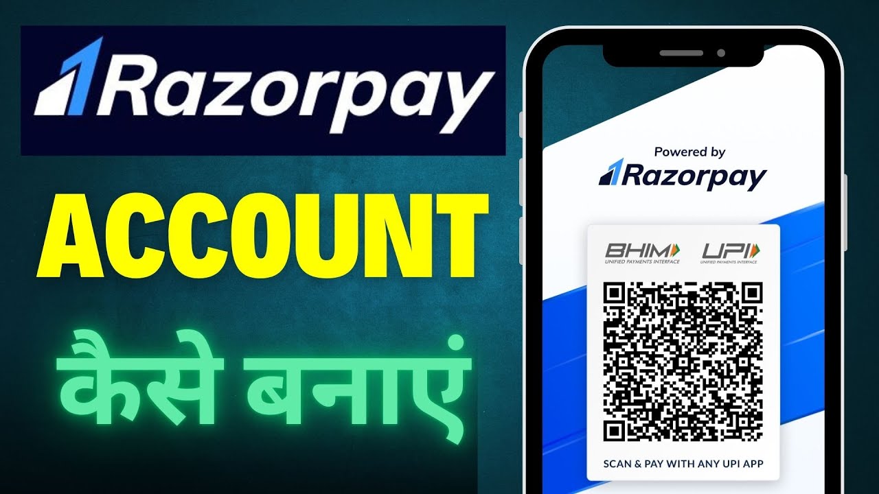 RAZORPAY ACCOUNT कैसे बनाएं | RAZORPAY QR CODE कैसे बनाएं | NEW METHOD