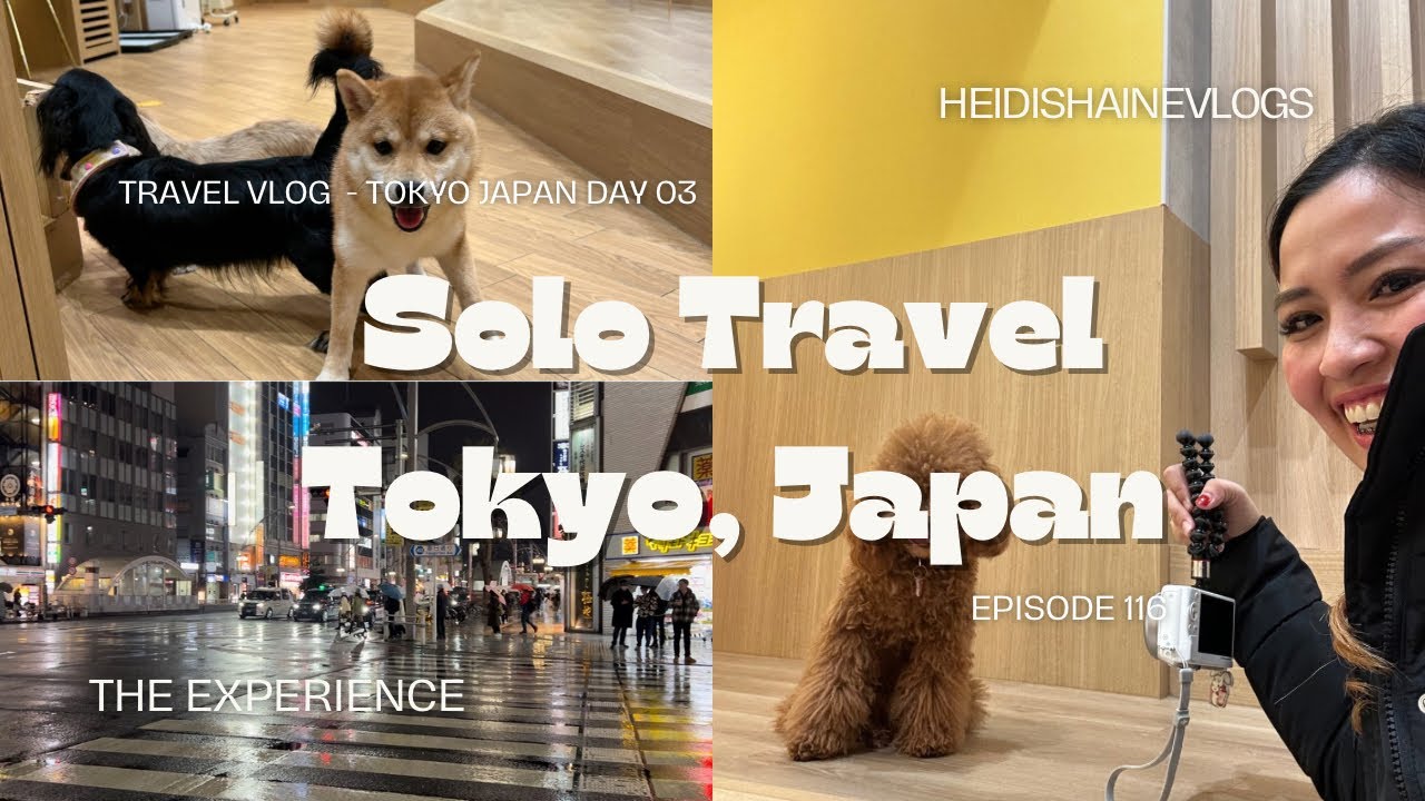 JAPAN VLOG l Solo Travel l Rio Cafe Shiba Inu, Ameyoko Shopping, 7eleven mukbang l heidishainevlogs