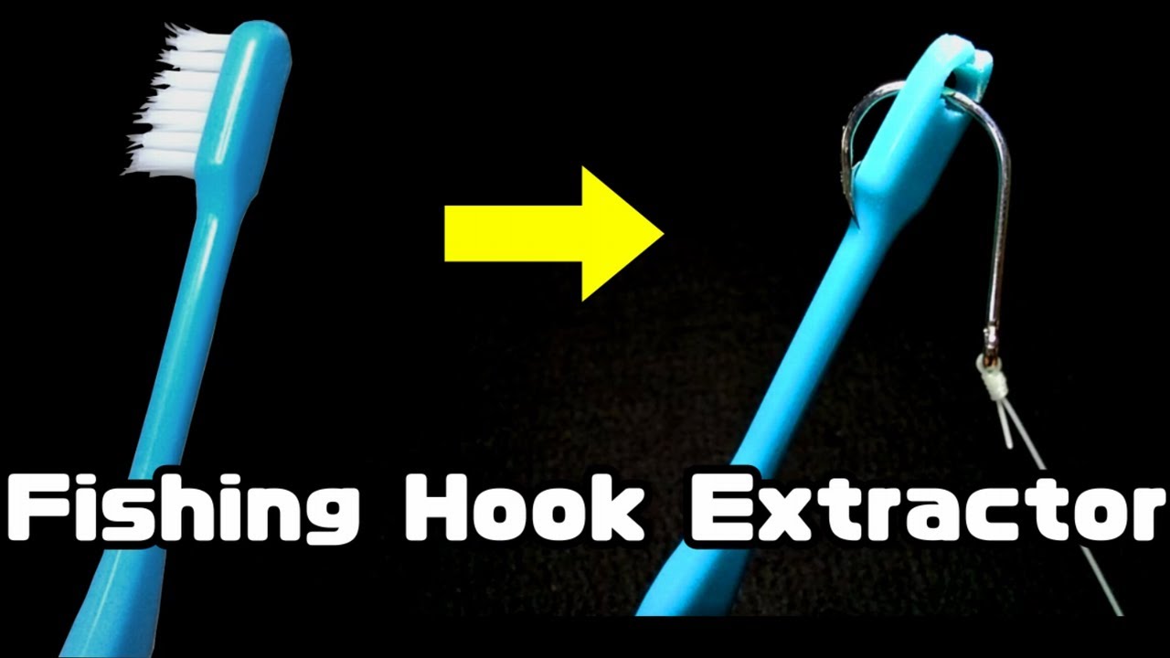 DIY Fishing:   This toothbrush can easily remove fishhooks.   Fishing Hook Extractor.