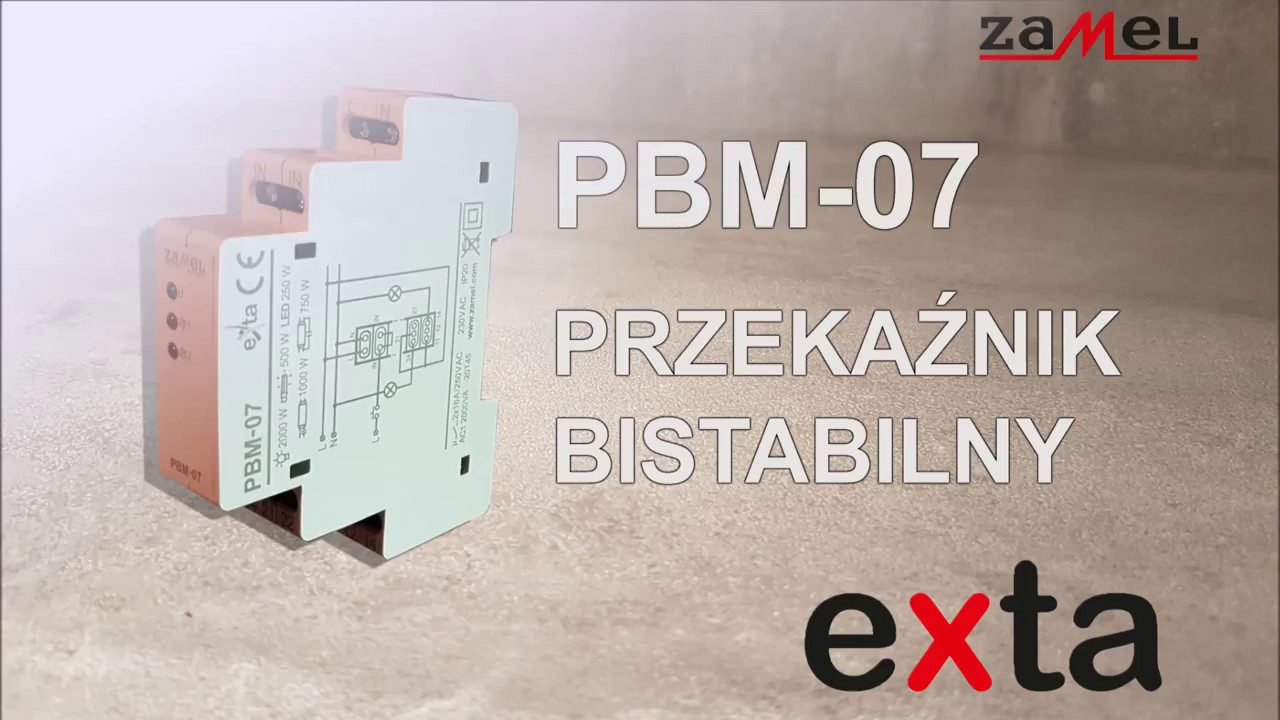 Przekaźnik bistabilny modułowy PBM-07 ZAMEL EXTA