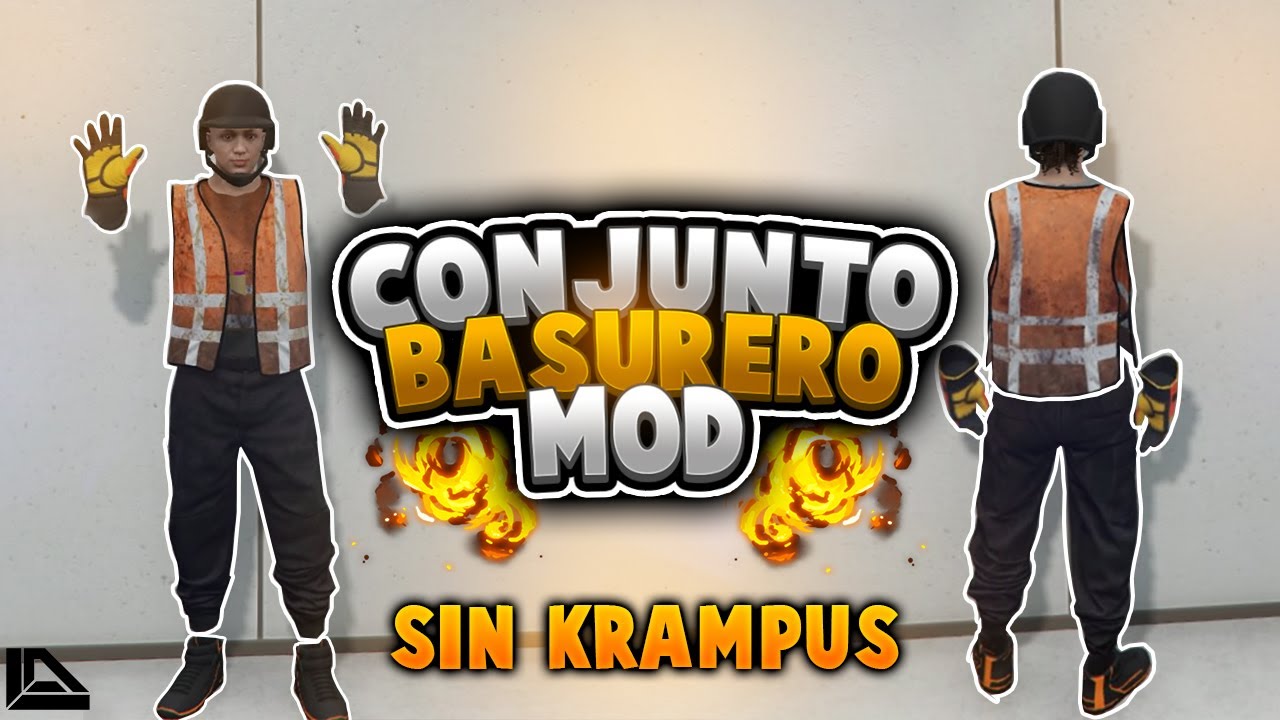 COMO CONSEGUIR EL CONJUNTO BASURERO HACKER SIN MASCARA  KRAMPUS/ JOGGERS+TRON+TORSO INVISIBLE/ GTA 5