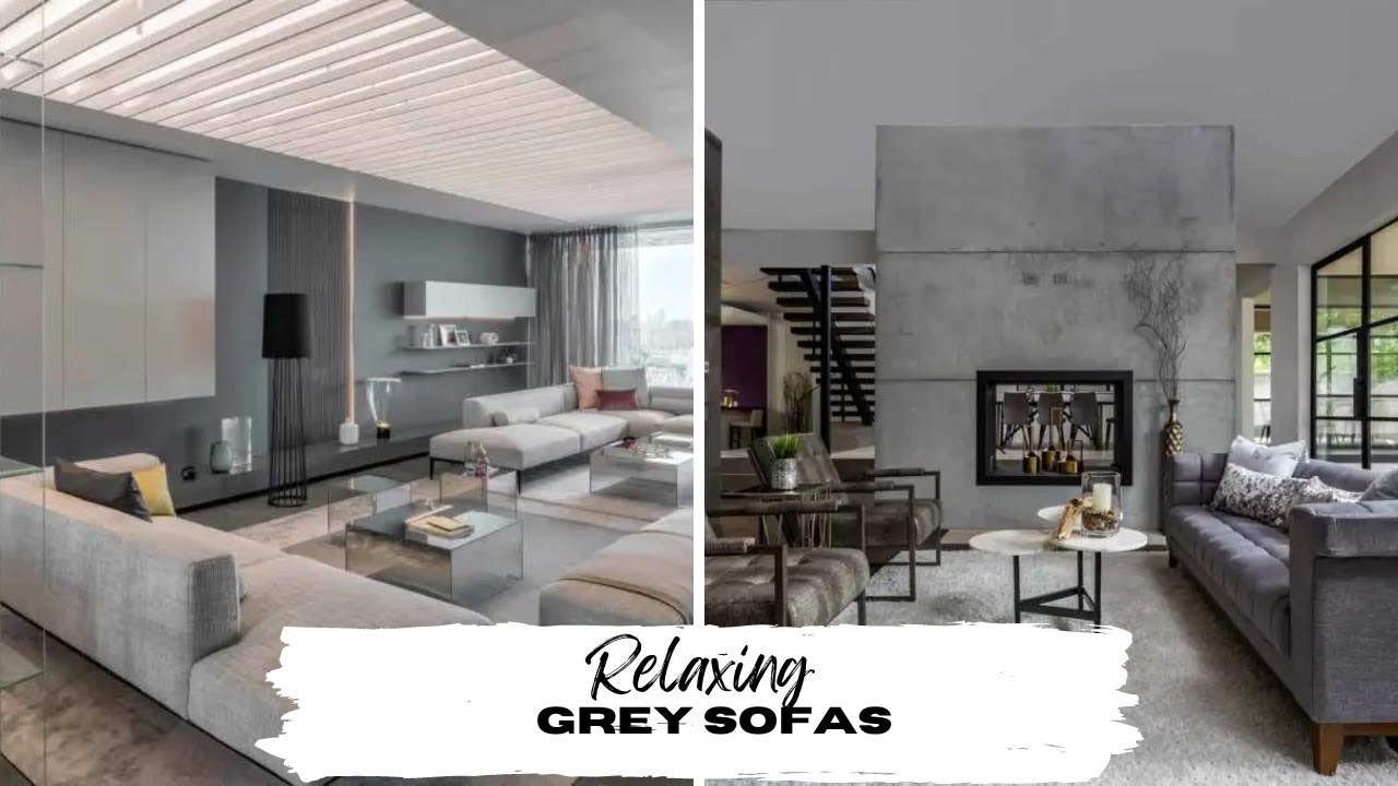 Grey Sofa Living Room Ideas Home Decor & Home Design | And Then There Was Style