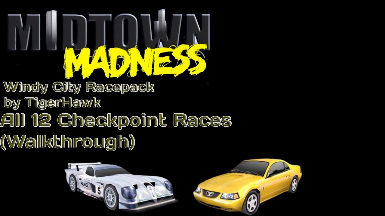 Midtown Madness 1 |||Racepack by TigerHawk||| All 12 Checkpoint Races (Walkthrough)
