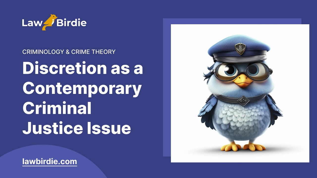 Discretion as a Contemporary Criminal Justice Issue - Essay Example