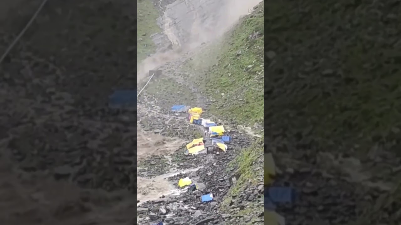 Manimahesh Kailash flood &hellip;.#shorts #mahadevstatus #shivstatus #flood