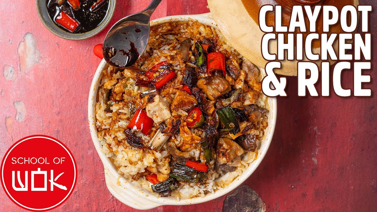Amazing Clay Pot Chicken & Mushroom Rice!