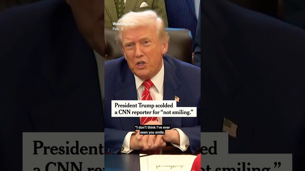 Trump Berates CNN Reporter for &lsquo;Not Smiling&rsquo;