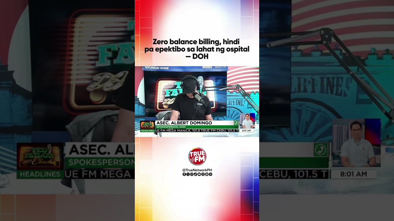 Zero balance billing, hindi pa epektibo sa lahat ng ospital — DOH | Ted Failon & DJ Chacha
