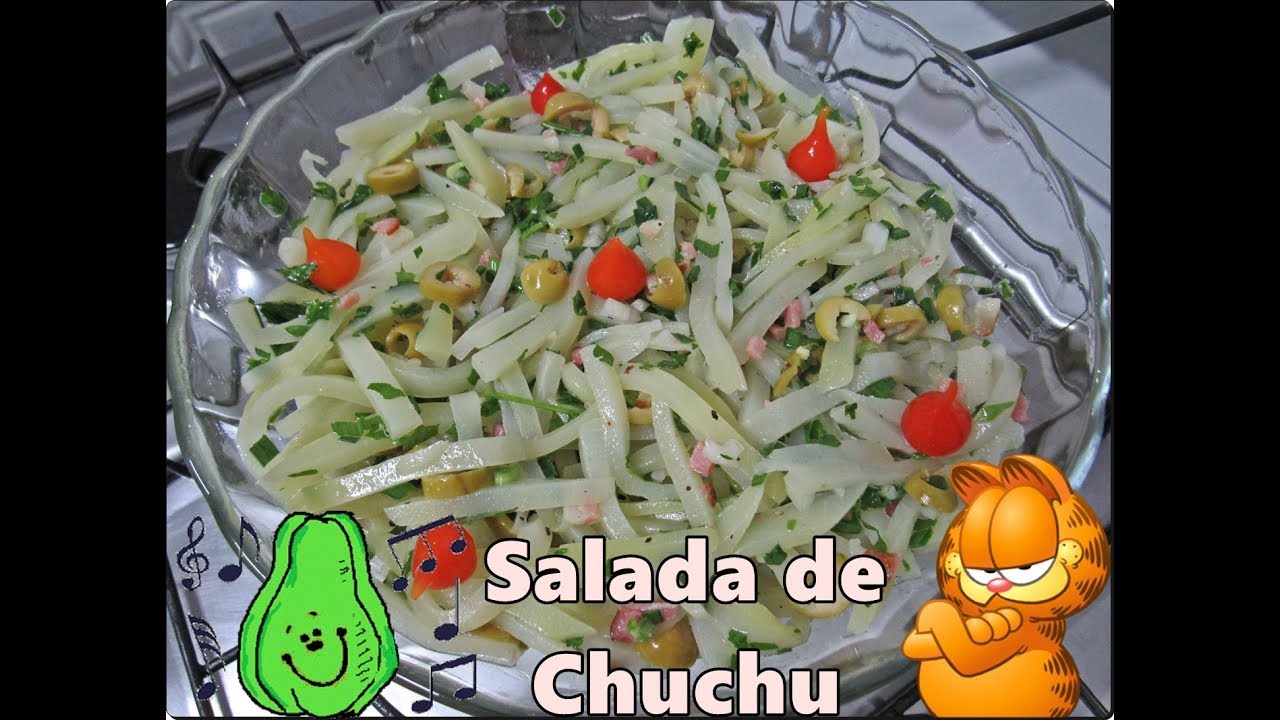 Salada de Chuchu em Palitos de Restaurante