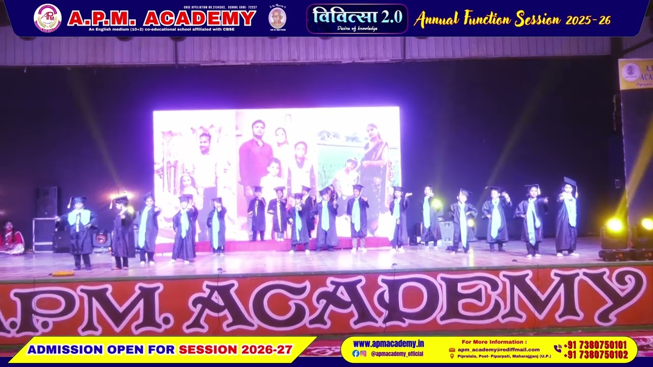 The Cutest Thank You Ever | Nursery & LKG Dance | Vivitsa 2.0 - 2025-26 | APM Academy Maharajganj