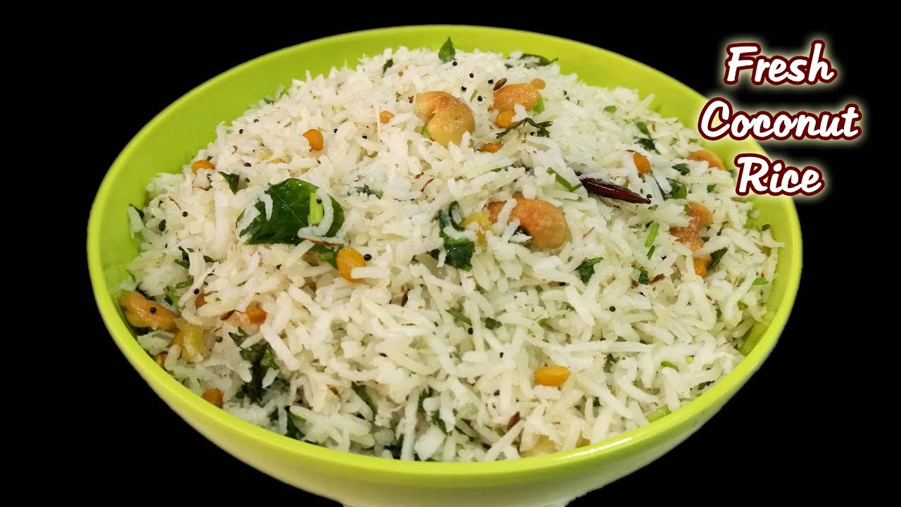 Fresh Coconut Rice || Coconut rice recipe