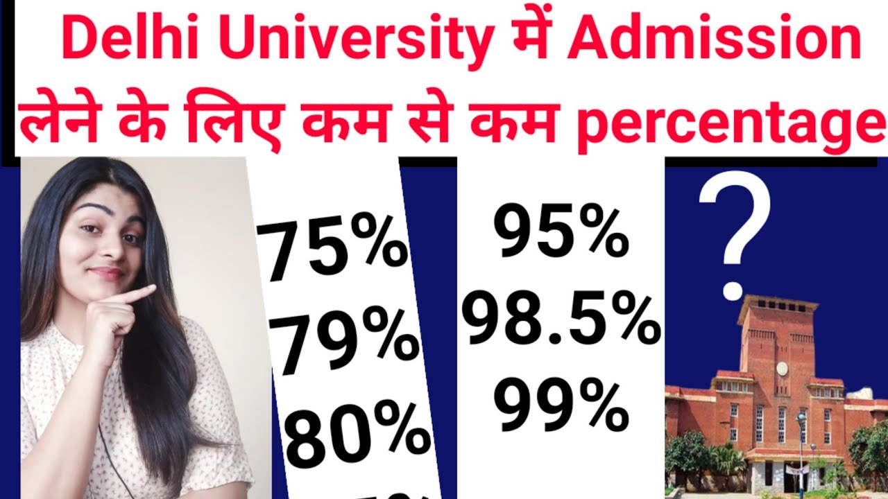 Minimum percentage to get admission in 2020(Delhi University)