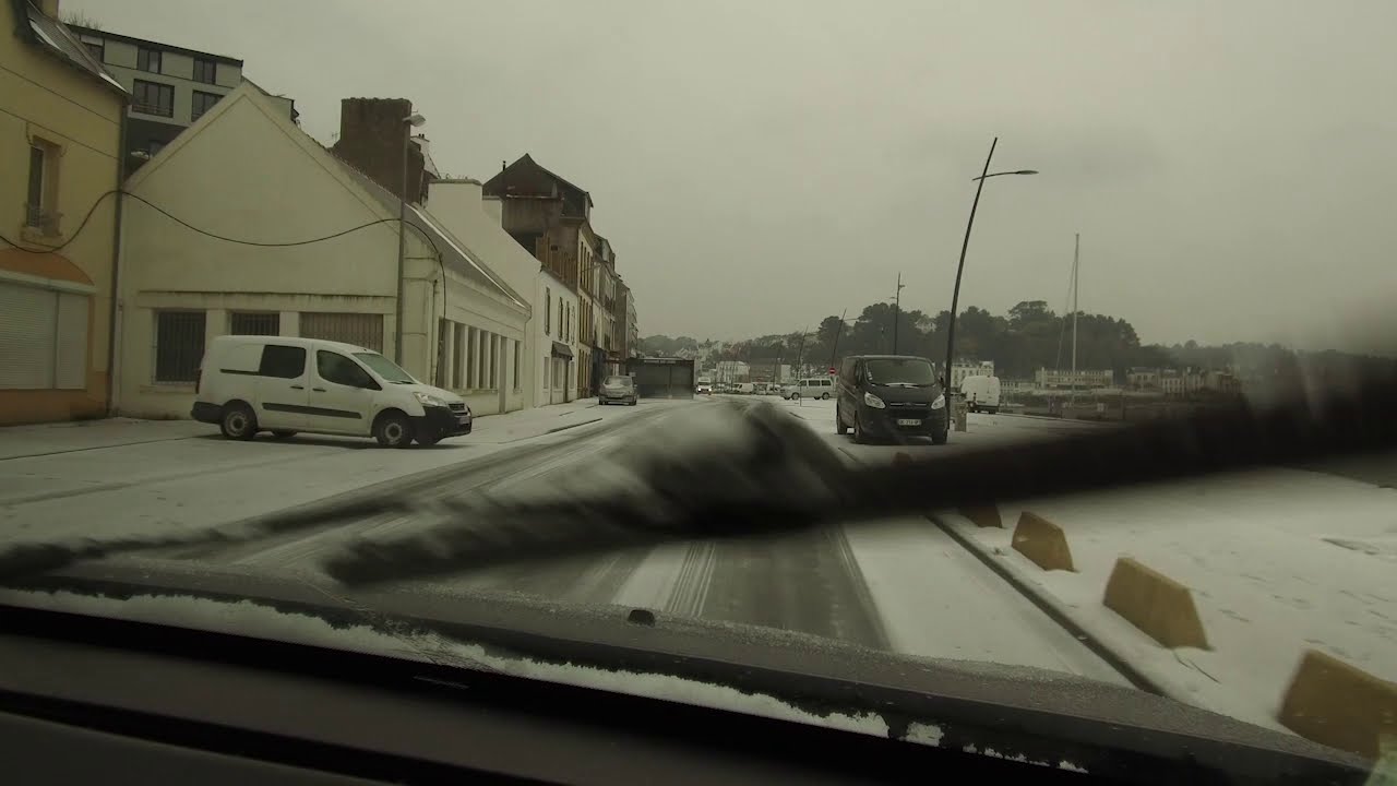 Audierne sous la neige