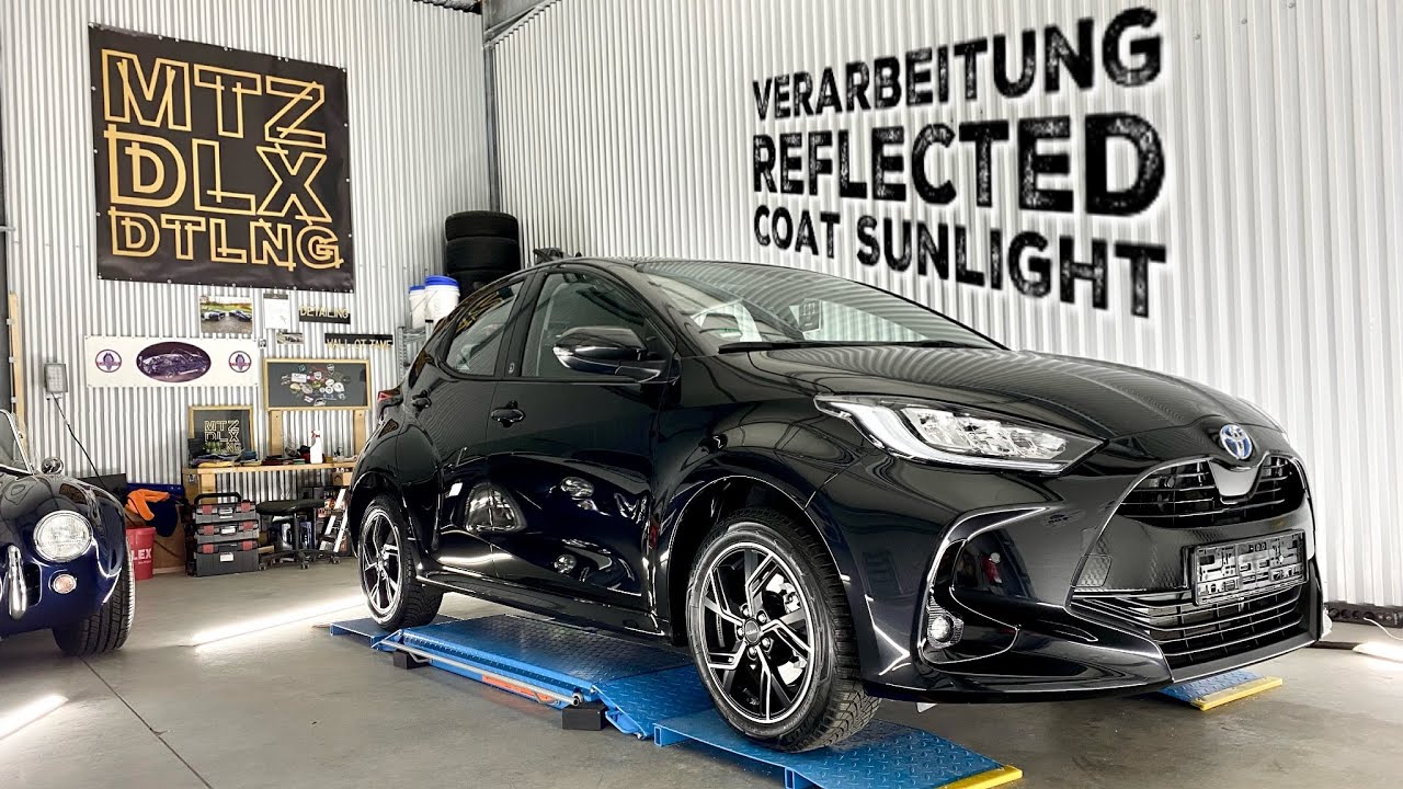 Reflected Coat Sunlight - Test - Verarbeitung - Toyota Yaris - 15h Detailing - VLOG - 4K