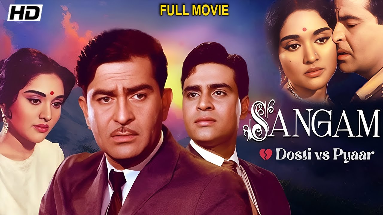 SANGAM (1964) (4K)| Full Hindi Movie | Raj Kapoor, Vyjayanthimala, Rajendra Kumar | Old Classic Film