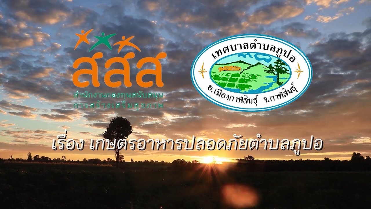 สือประชาสัมพันธ์ สสส. ของเทศบาลตำบลภูปอ อ.เมืองกาฬสินธุ์ จ.กาฬสินธุ์ (อาหารปลอดภัย)