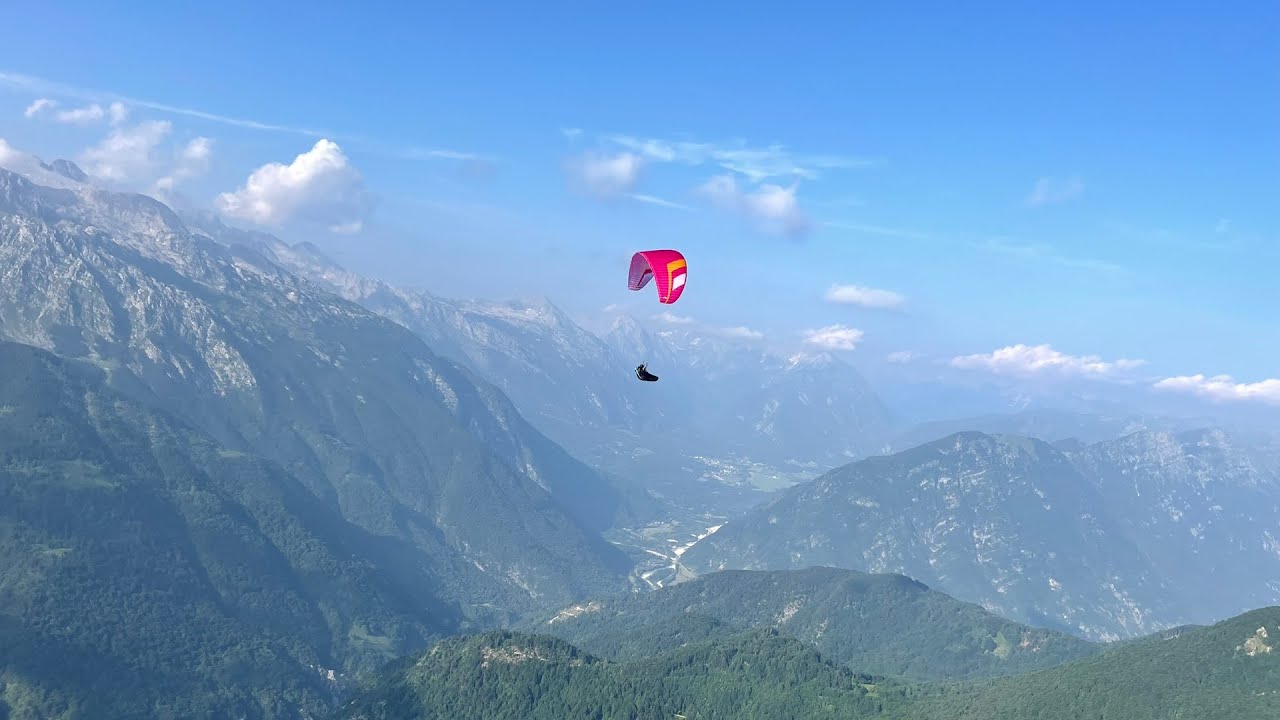Flying with friends in Soča Valley