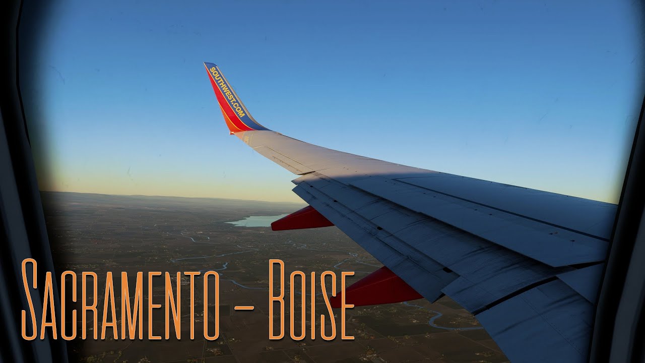 Boris New 737 Sounds - Southwest Airlines KSMF - KBOI Full Flight (MSFS2020)