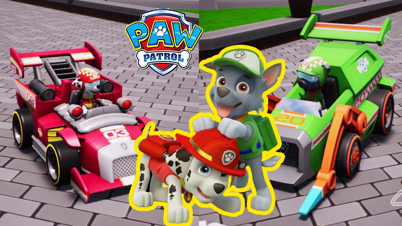 MARSHALL VS ROCKY IN BURKINGBURG CITY | DAD & SAM #81 | PAW PATROL: GRAND PRIX PS5 GAMEPLAY