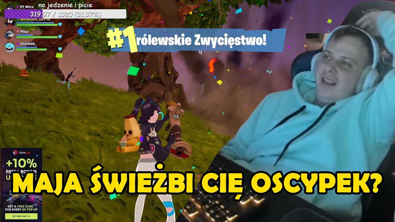 NITRO TAKU I MAJA__X WYGRYWAJĄ MECZE W FORTNITE ( PODRYWAJĄ MAJĘ )
