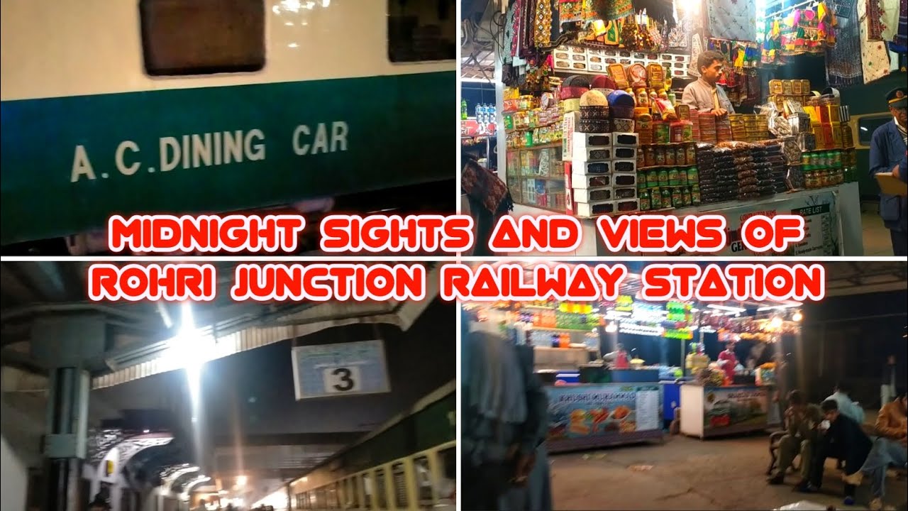 Midnight Sights & Views of Rohri Junction Railway Station