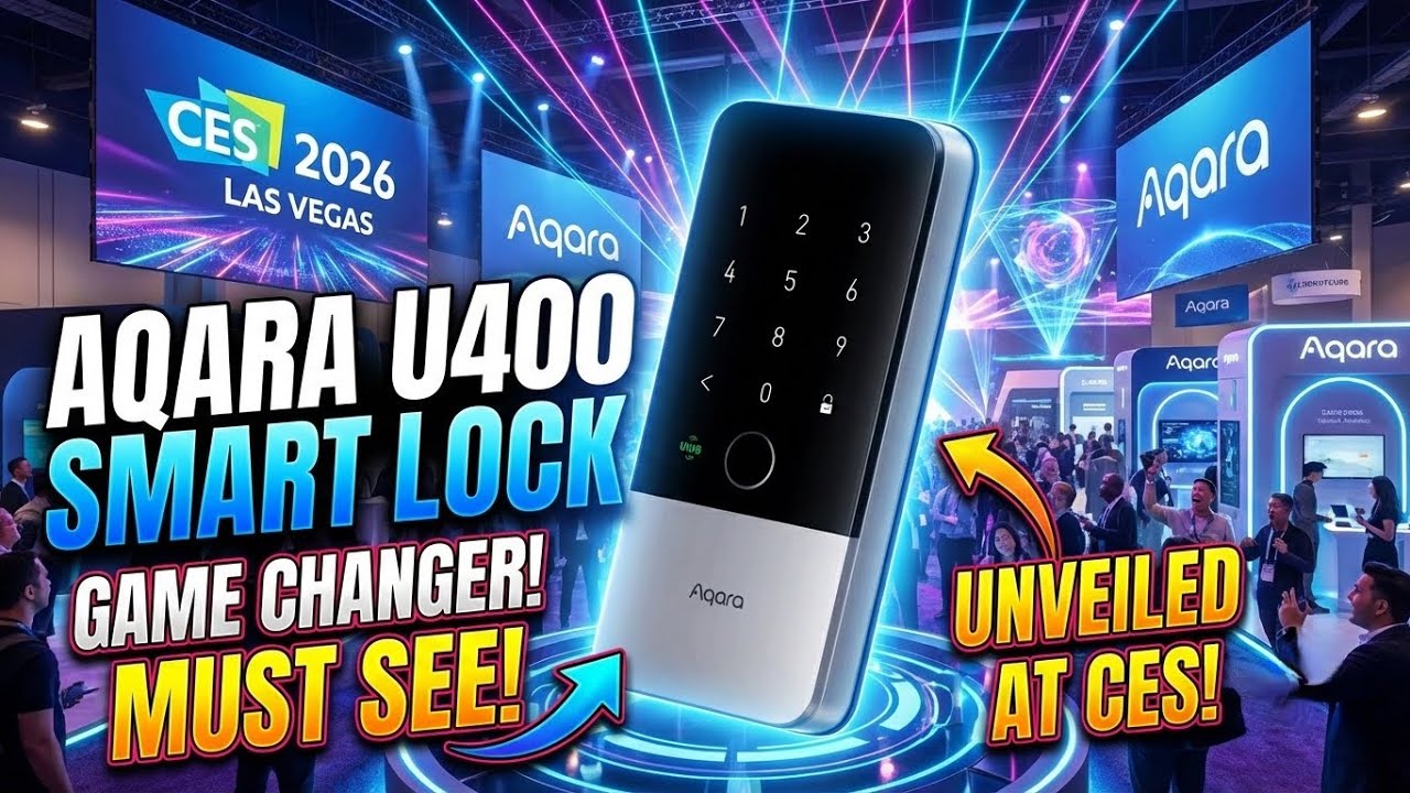 Умный замок Aqara U400 – революционное решение на CES 2026? (Разблокировка без помощи рук!)