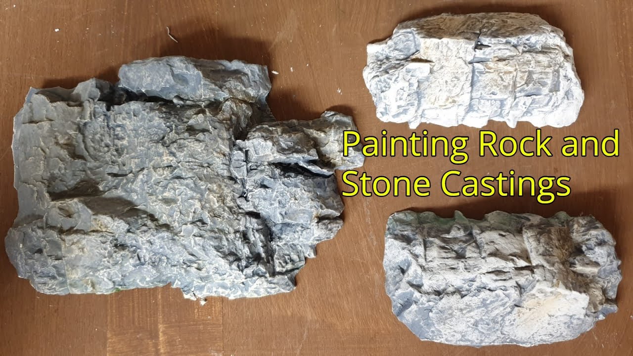 57. Casting and Painting Woodland Scenics Rock and Stone Molds using Acrylic Paints and Washes