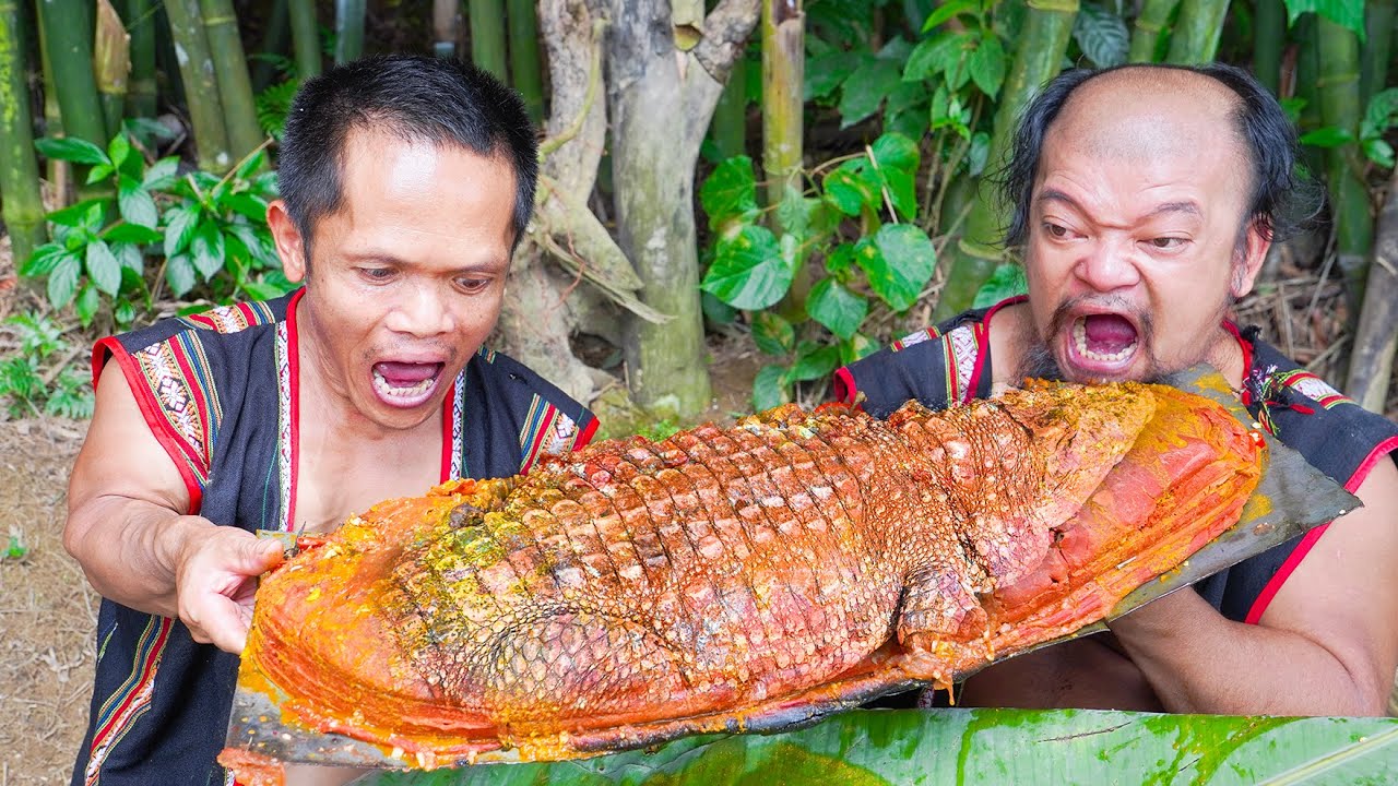 CROCODILE SKIN CAKE | Crocodile Skin Cake Recipe | Dwarf Village Cooking