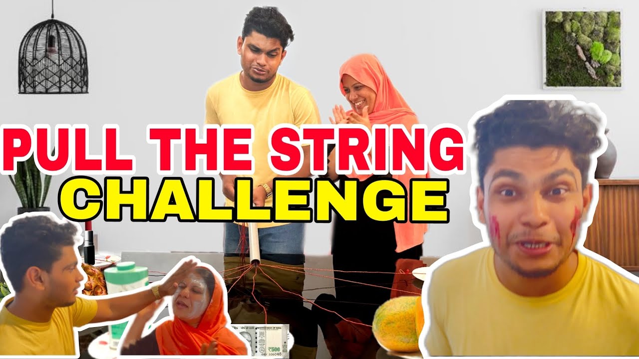 Only മലയാളം &  Pull the String challenge 😆😆😆 #challenge #ttfamily
