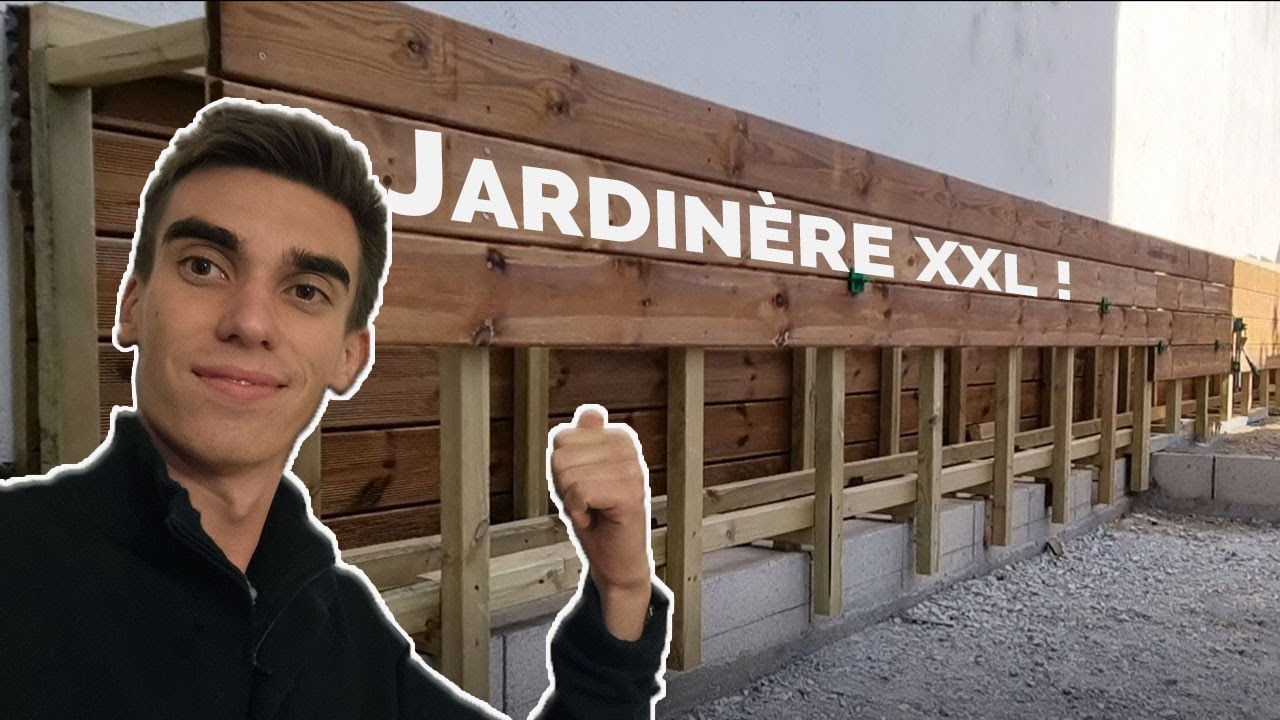 Fabriquer une jardinière de 10m en lames de terrasse 