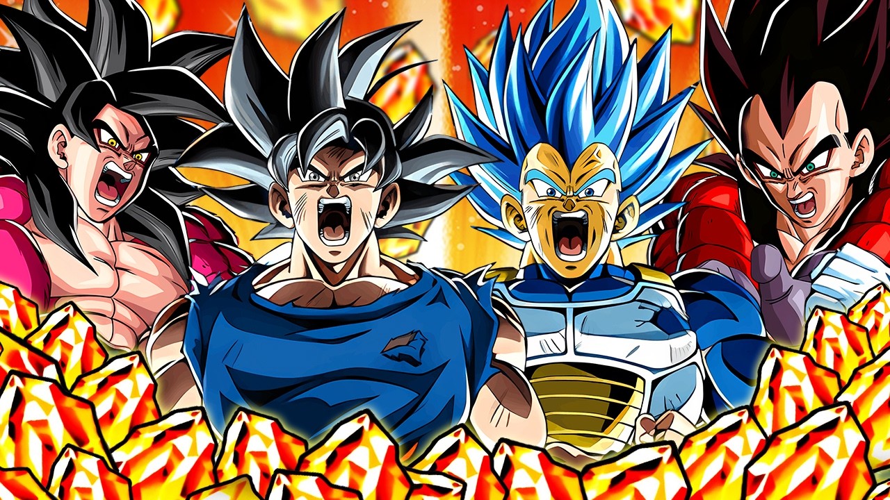 ¡SUMMON DUAL CON +3500 DS A VEGETA+GOKU SSJ4 Y GOKU UI+VEGETA SSBE DEL 11.º ANIVERSARIO! (Dokkan)