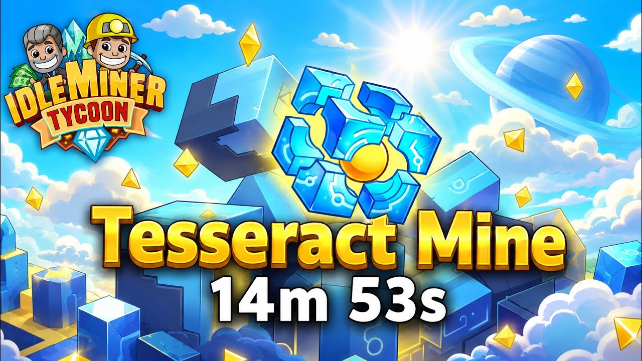 Idle Miner: 14m 53s - Tesseract Mine Record