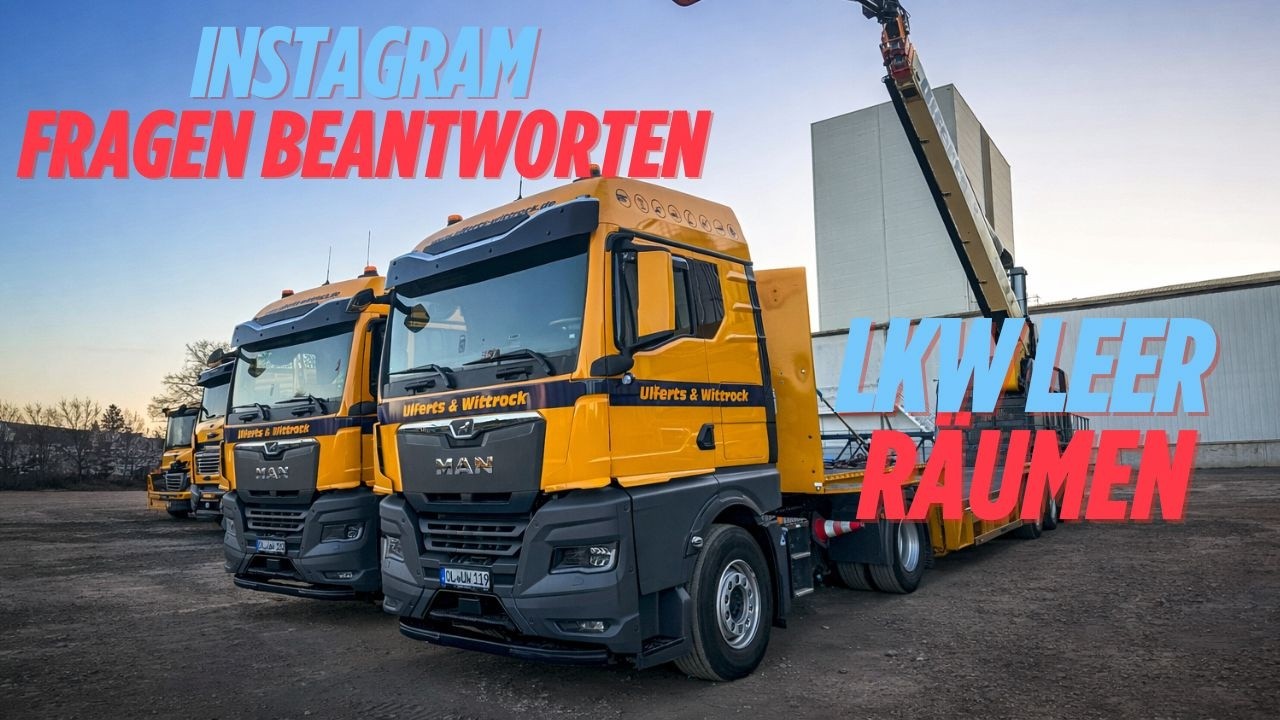 Letzer Arbeitstag  / Lkw leer räumen
