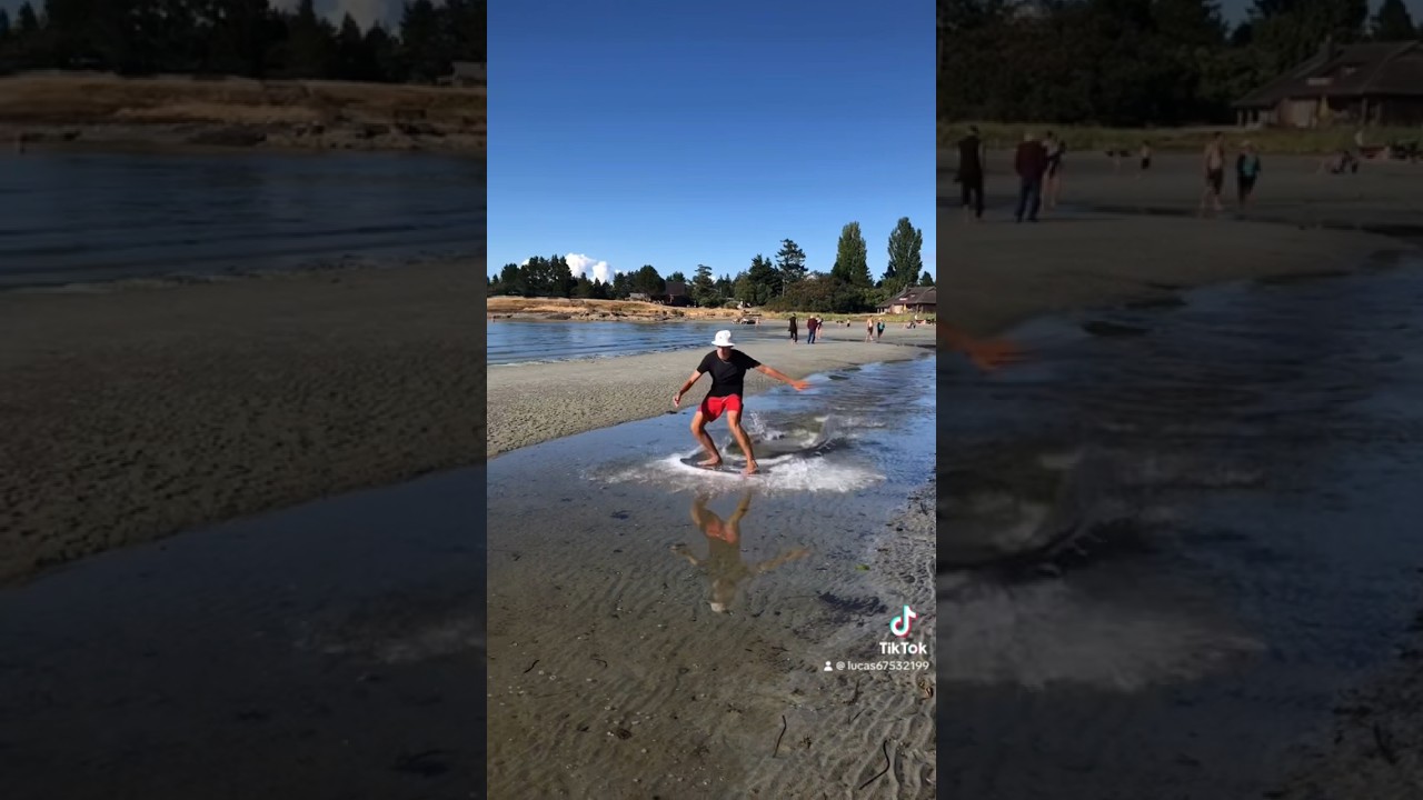 Sliding into dms tutorial🏄&zwj;♂️ #skimboarding