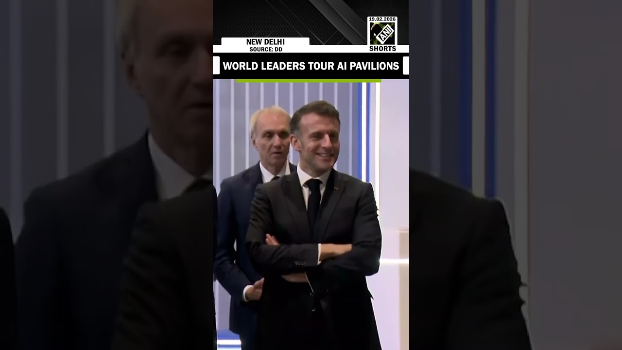 PM Modi, President Macron, world leaders tour Pavilions at AI Impact Summit, Bharat Mandapam