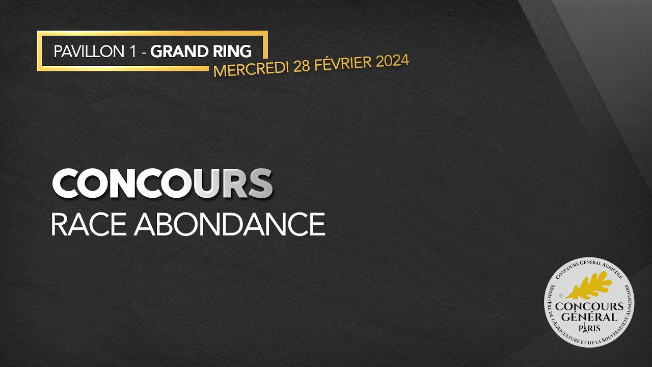 CONCOURS ABONDANCE 2024