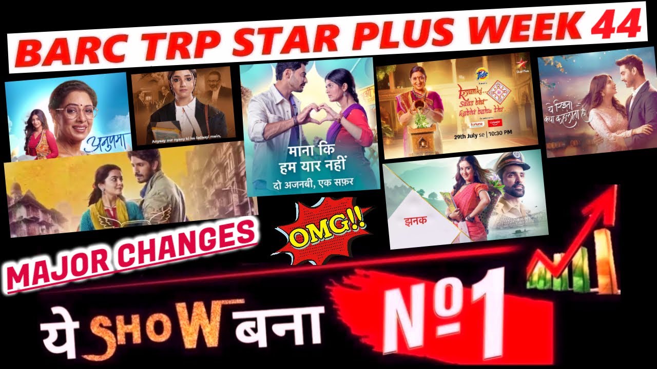 Star Plus All Shows Trp этой недели | Barc Trp Of Star Plus | Отчёт о Trp за 44-ю неделю 2025 года