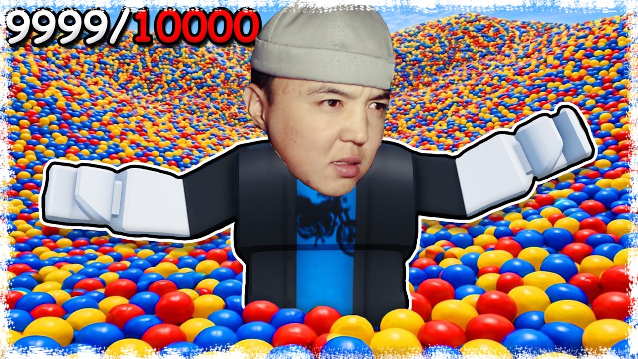 10 000 ШАР ЖИНАП, БИІКТІКТЕН СЕКІРДІМ! ҚАЗАҚША РОБЛОКС