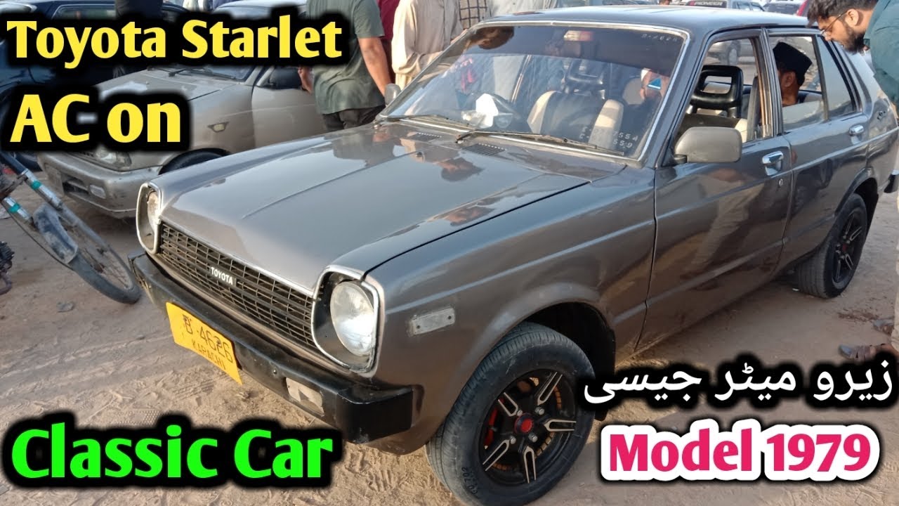 Classic car Toyota starlet 1979 model | ac on zero meter jasi look #viral #car