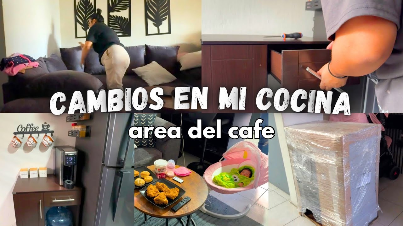 Transformando el area del cafe con mueble nuevo ✅ cambios en mi cocina 🤭 