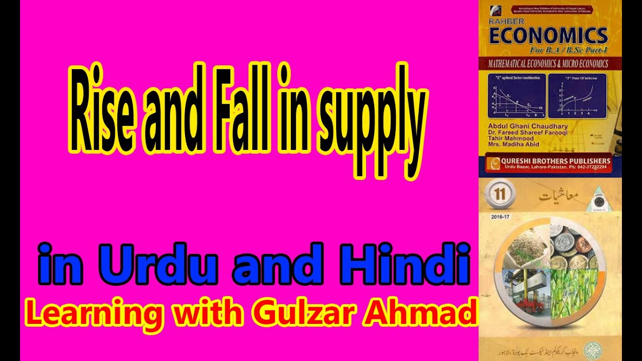 Rise and Fall in Supply