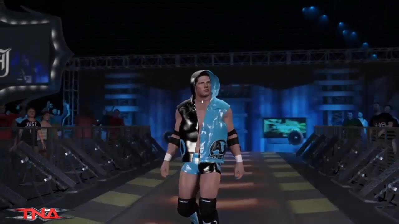 TNA 2K17 -  AJ Styles VS Sting - Nashville Asylum 2003