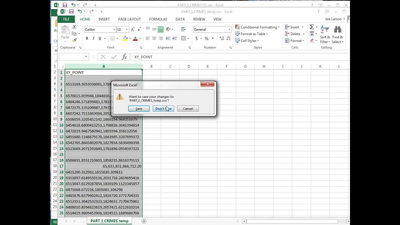 Splitting CSV column with X,Y coordinates